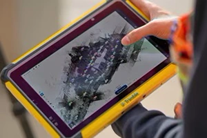Trimble T10x tablet with perspective software