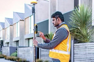 Trimble TDC6 on range pole