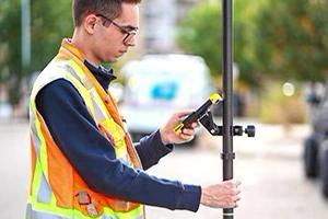 Trimble TDC6 on range pole