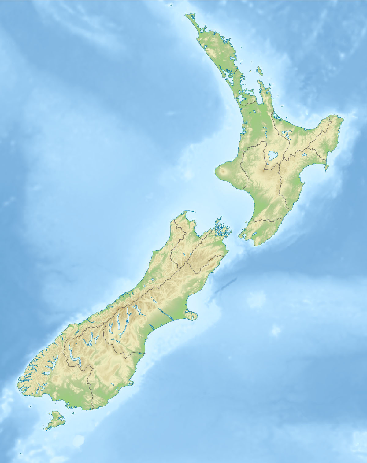 Map of New Zealand showing Brew-n-Learn roadshow locations